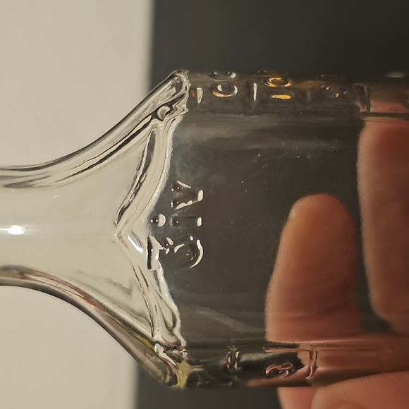 Vintage Clear 3xvi Blue Ribbon Apothecary Medicine Bottle - Picture 2 of 6